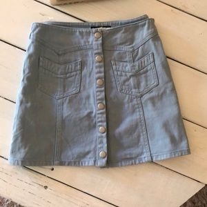 Blue jean skirt, only worn a few times.